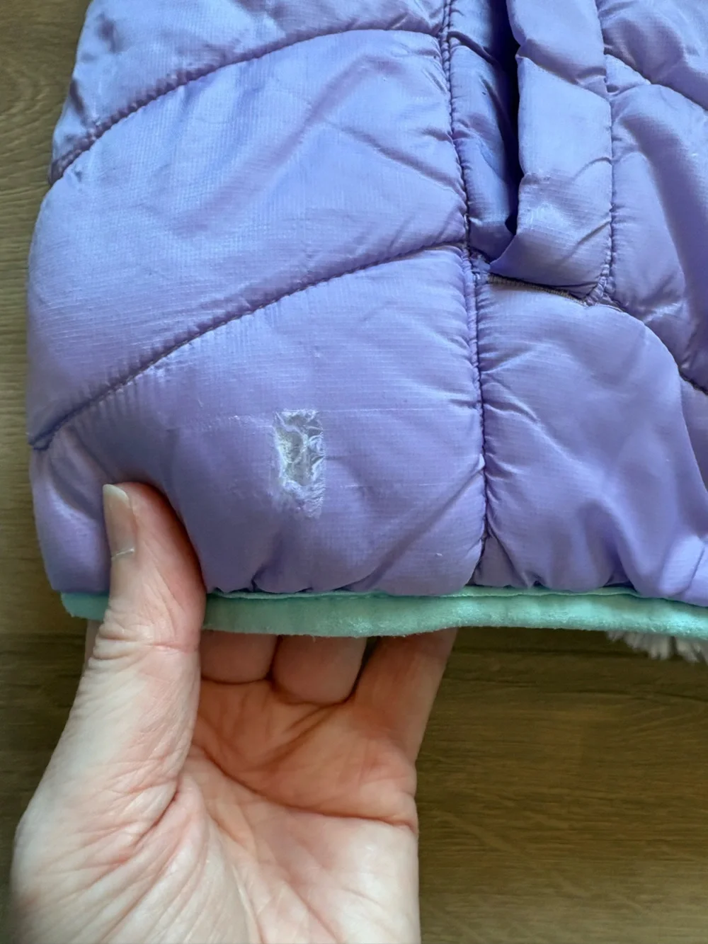 Eddie Bauer Kids Reversible Hooded Pure Puffer Jacket- size M